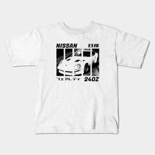 NISSAN DATSUN 240Z FAIRLADY Black 'N White 3 Kids T-Shirt